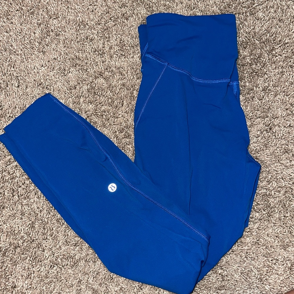 Lulu lemon blue leggings size 8